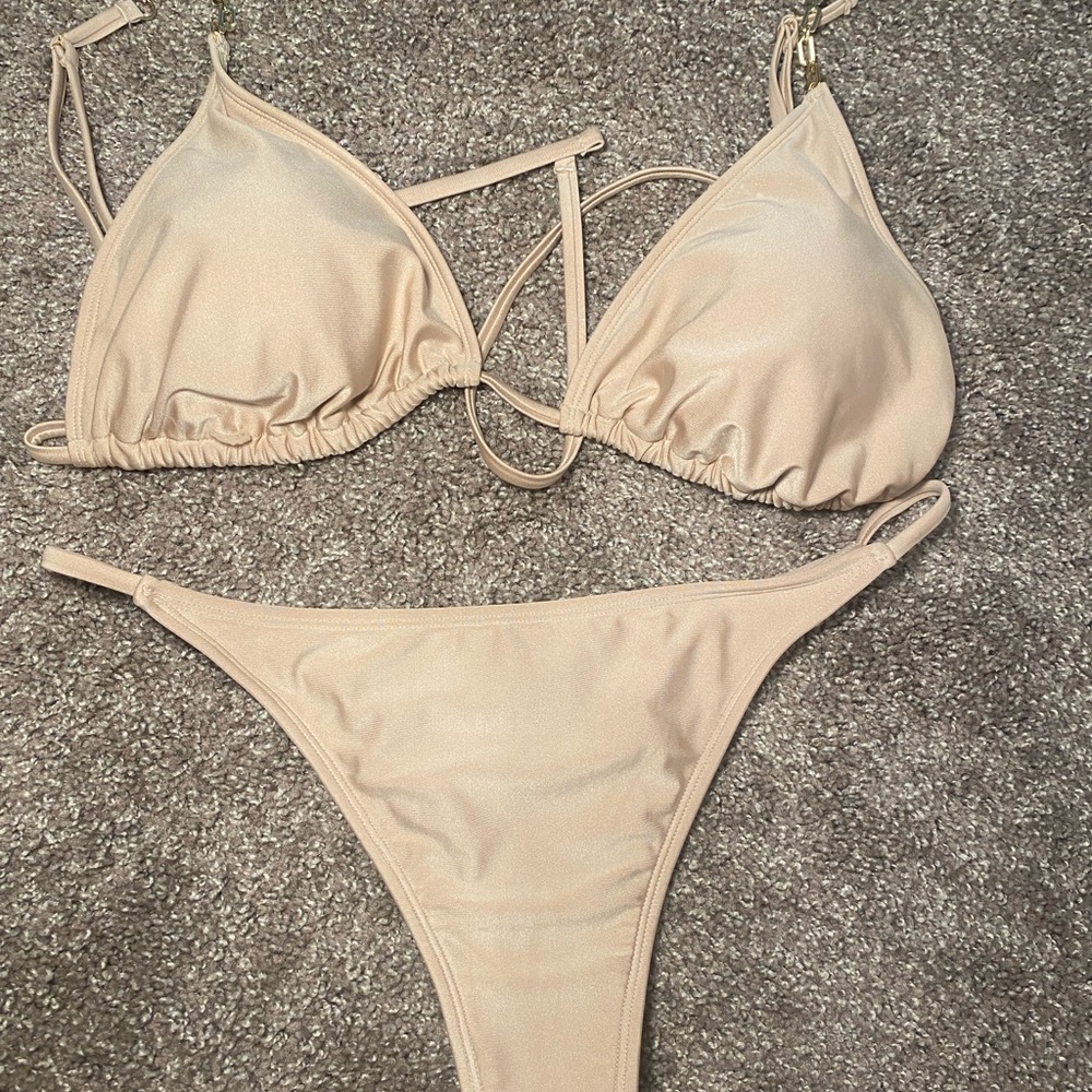 Elegant Cream Bikini Set